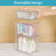 3 Pack Clear Stackable Storage Drawers,easy To Assemble Bathroom Organizers And Storage With Handles,plastic Drawers For Kitchen Pantry,cabinet,under Sink Organization