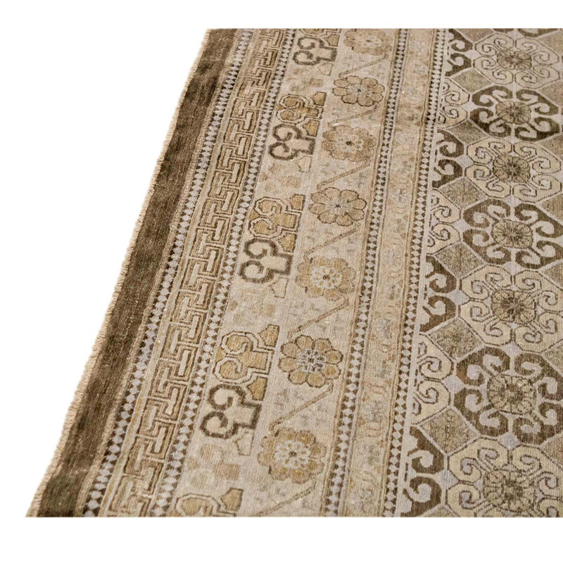 Oriental Area Rug in Brown