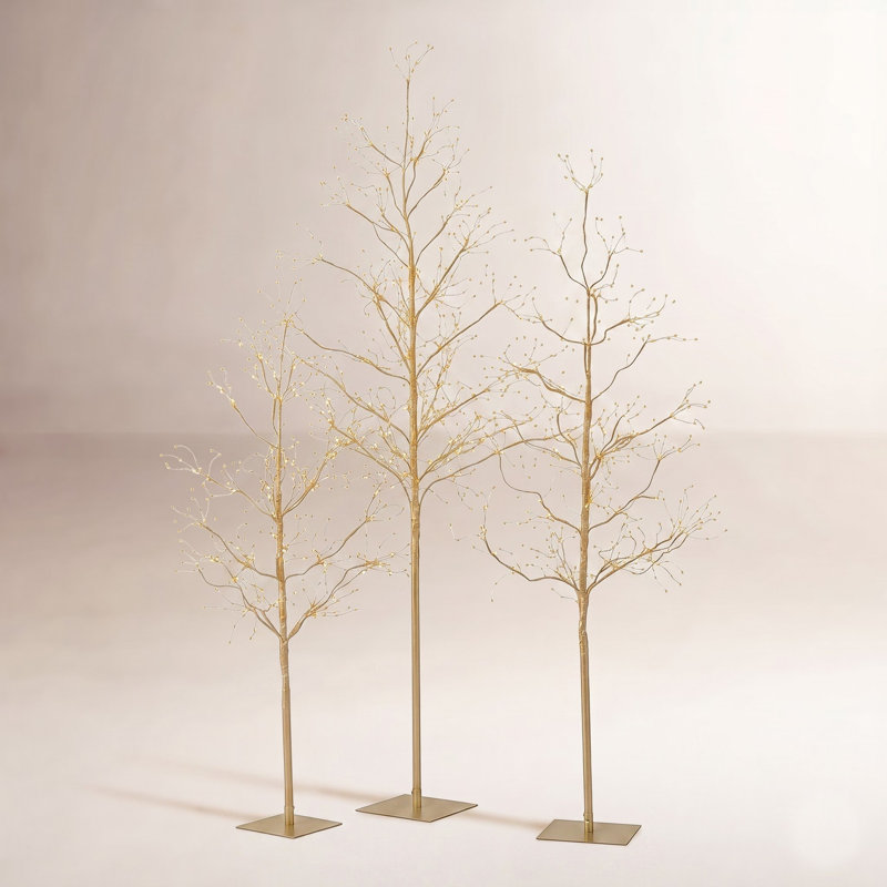 Lighted Trees & Branches, Gold