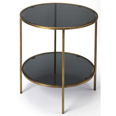 Glass Top End Table