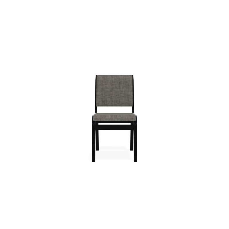 Aruba II Outdoor Dining Chair, Black, Storm