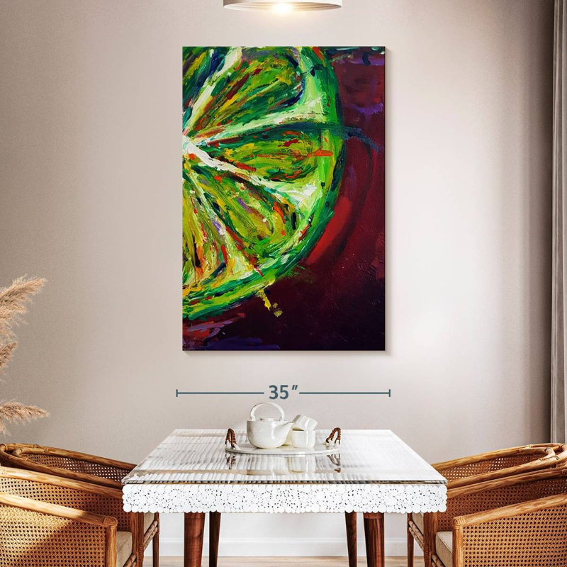 Yarlin Lime 2017, 51" H x 34" W