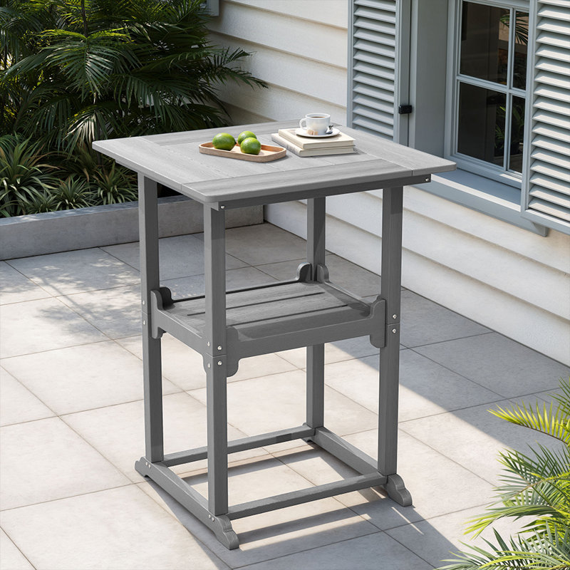 Table de patio carrée Pennington Cedartown, Gris