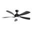 Ventilateur de plafond moderne de 52 pouces avec 3 lumières à DEL à intensité variable et 5 pales pour moteur à télécommande DC réversible-1018429661-1018429651