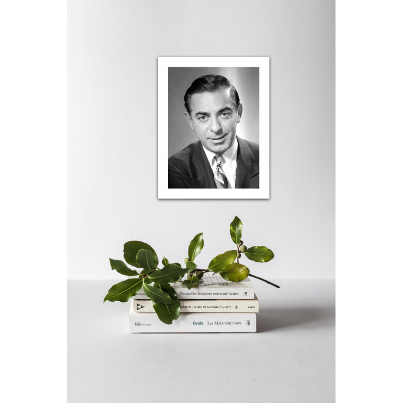 Gros plan sur Eddie Cantor - photographie non encadrée, H 10 po x l 8 po x P 1 po