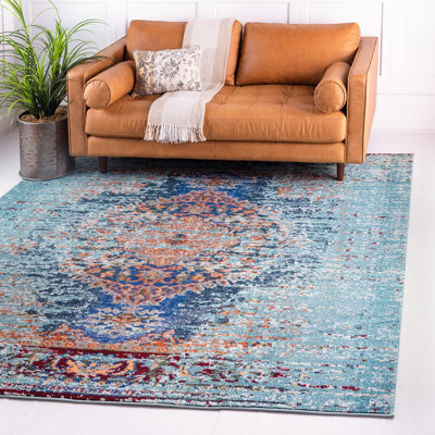 Dimonetta Washable Oriental Indoor Rug