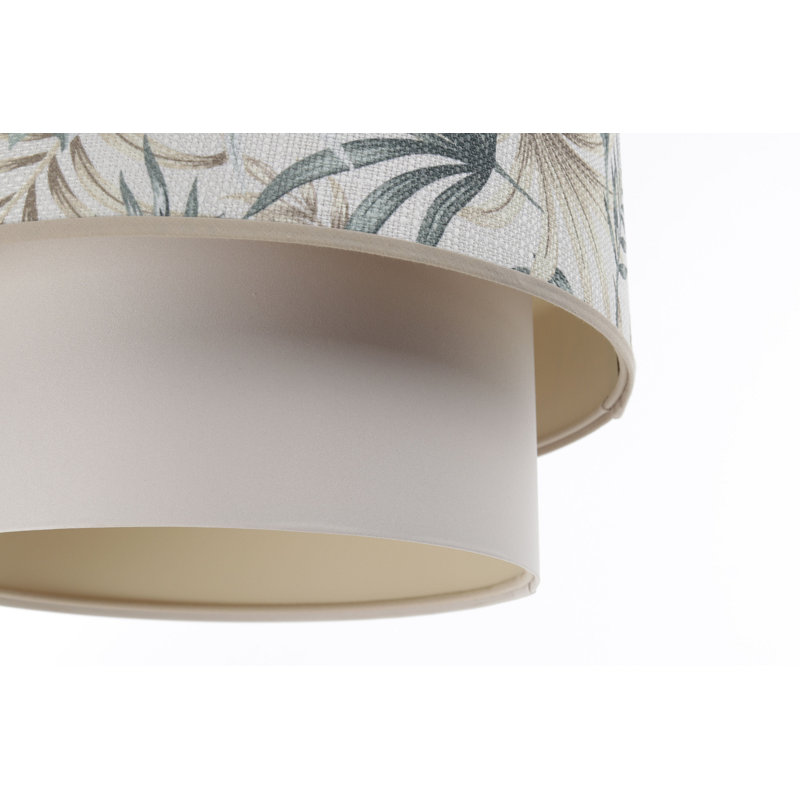 Adoncia 1 - Light Silver Drum Pendant