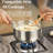 4-Piece Non-Stick Stainless Steel Saucepan Set