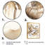 Indigold Beige Flower III - Art mural sur toile floral et botanique-990317747-990317748