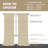 Toyoko Linen Blend Semi-Sheer Back Tab Curtains-1066583103-1071538367