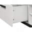 Contemporary White Faux Marble Coffee Table And Practical Drawer With