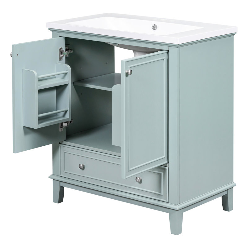 Meuble-lavabo de 30 po avec tiroir et meuble-lavabo, Green