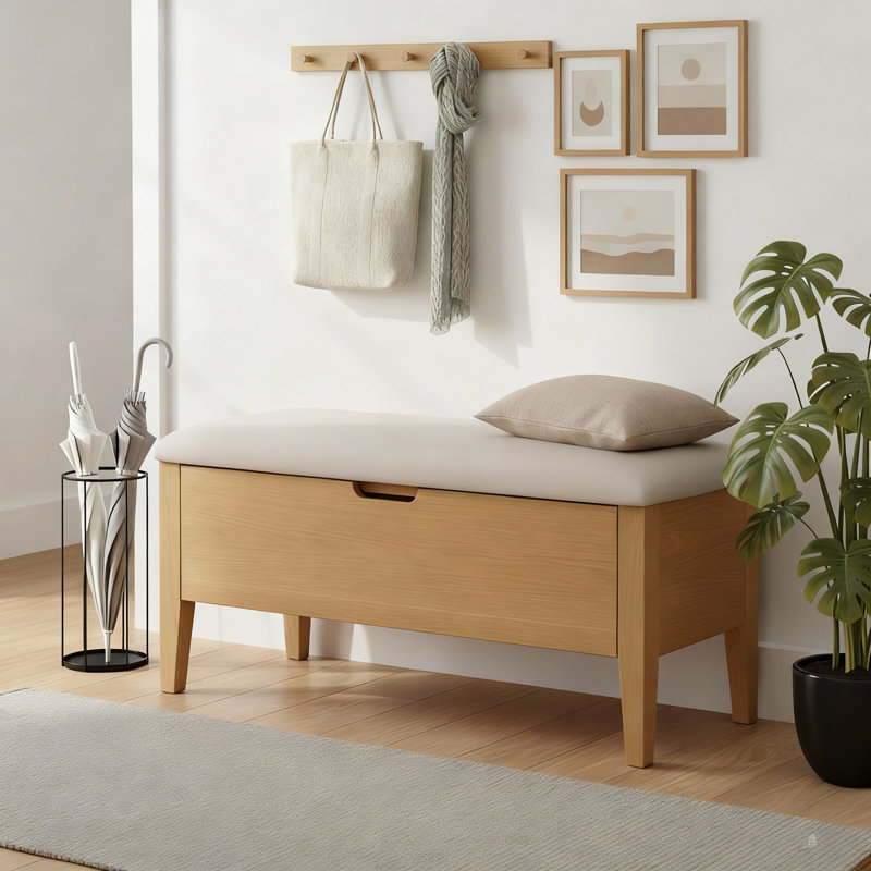 Banc avec tiroir Oslo, chêne américain