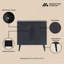 Buffet décoratif gris anthracite-2138935397