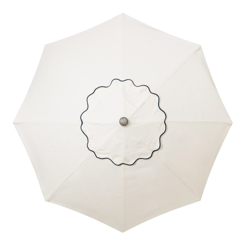 Market 84'' W Umbrella, Navy/White