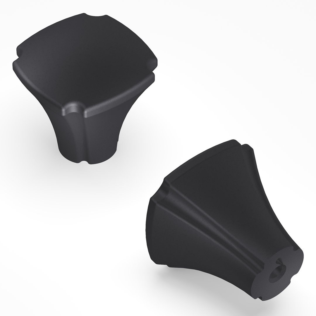 Veranda Collection 1-1/8 Inch Square Knob Hickory Hardware