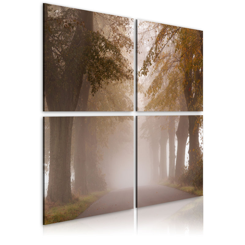 Foggy Alley 4 Piece Wall Art Set on Canvas, 80cm H x 80cm W