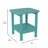 Fitzgibbons Commercial Grade All-Weather Adirondack Style Patio Side Table-1037272211
