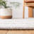 Adalia Striped Handmade Flatweave Cotton Area Rug in Ivory/Gray-2107357155