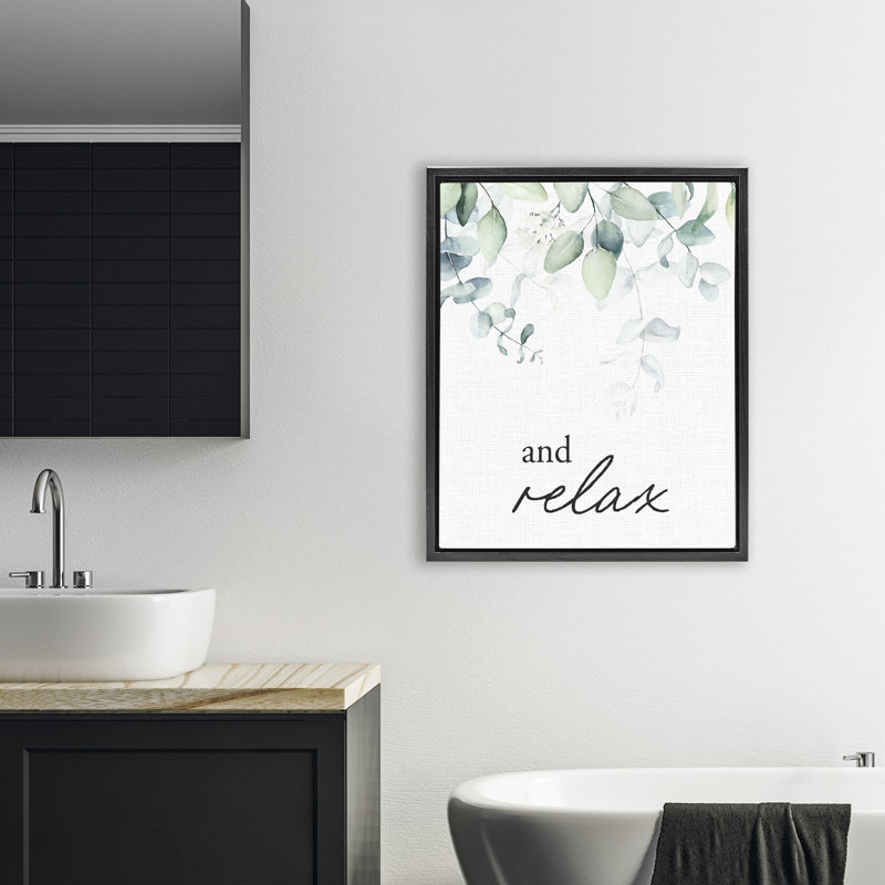 Cadre flottant And And Relax, H 31 po x l 25 po, Cadre flottant noir de jais