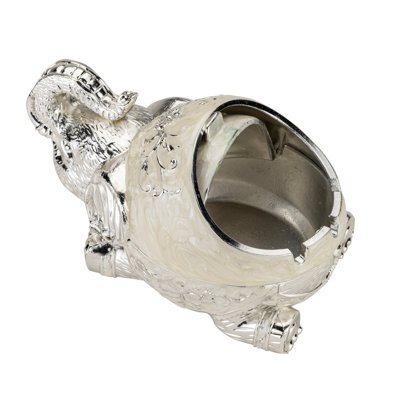 Boîte à bijoux en étain éléphant