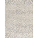 Windsom Hand-Knotted High-Quality Ivory and Blue Area Rug