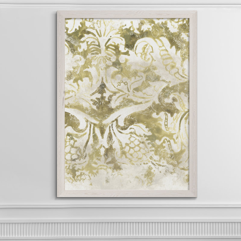 " Ancient Tile II " by Paul Cezanne, 44" H x 32" W x 1.25" D, White Framed Canvas, No Mat
