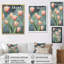 Tulipe géométrique - impressions murales florales-781372919-781372918