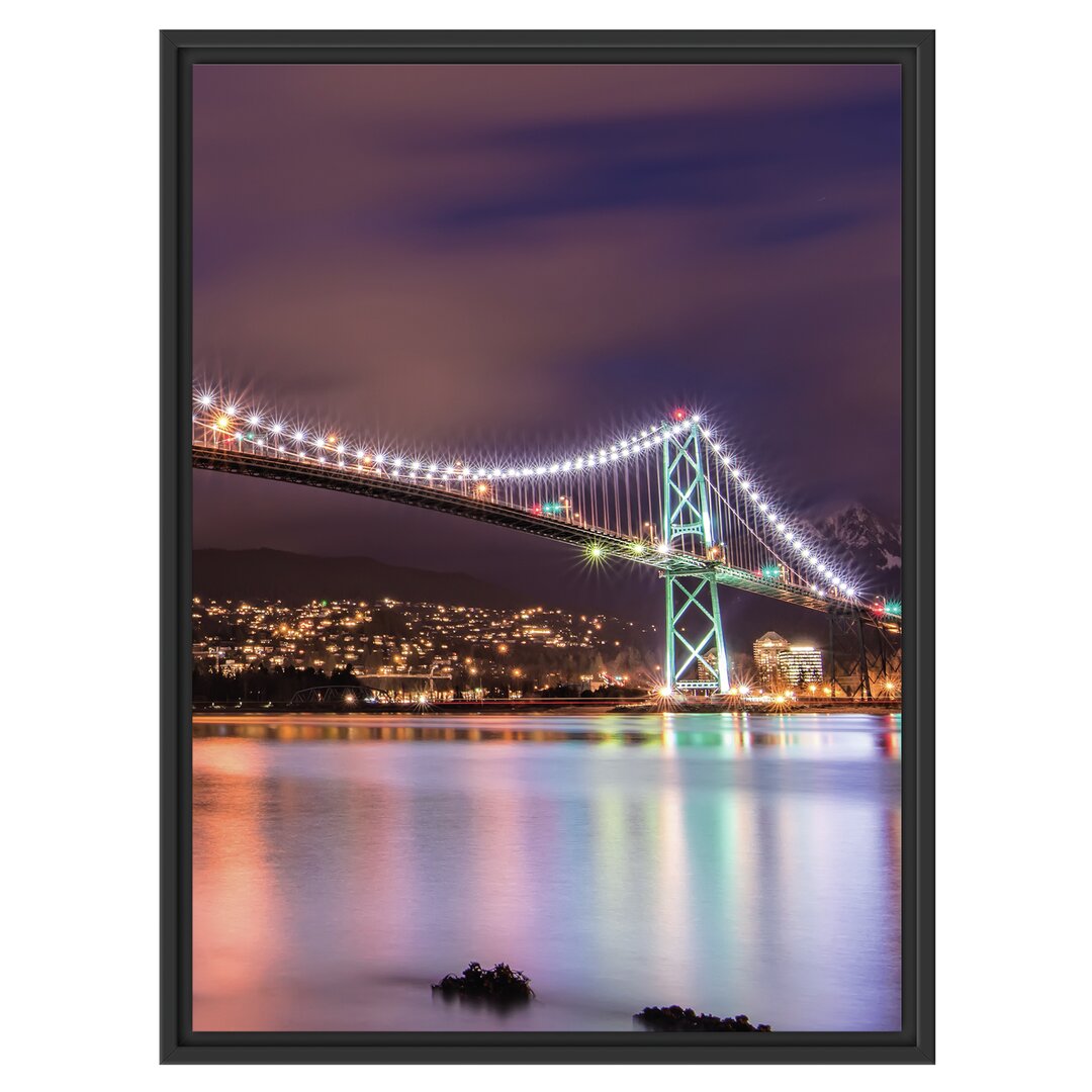 Gerahmtes Wandbild Lions Gate Bridge Vancouver