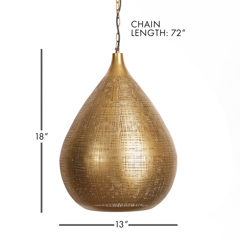 Loren 1 - Light Pendant, 17.75" H x 13" W x 13" D