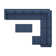 Beibhinn 143'' U-Shaped Couch Modular Polyester Blend Sectional Sofa