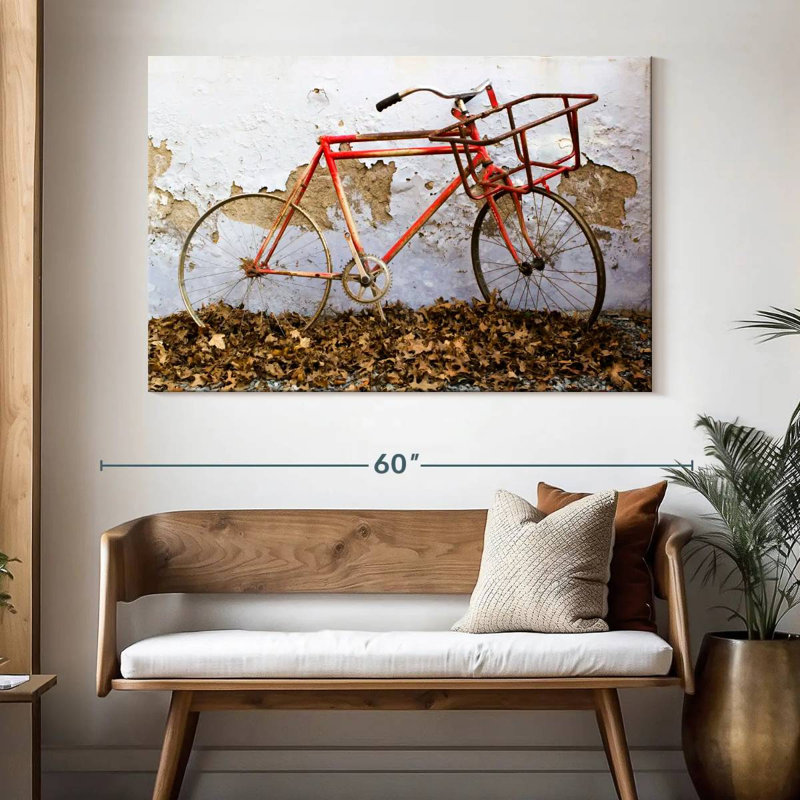 Mehar Rusty Bicycle, 34" H x 51" W