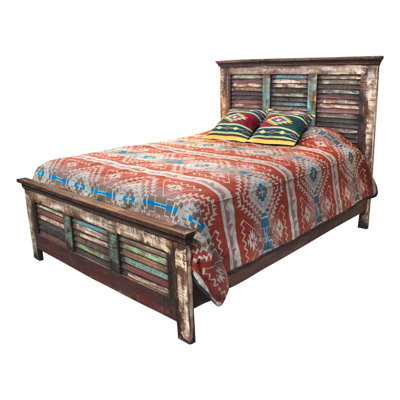 Dimia King Solid Wood Panel Bed
