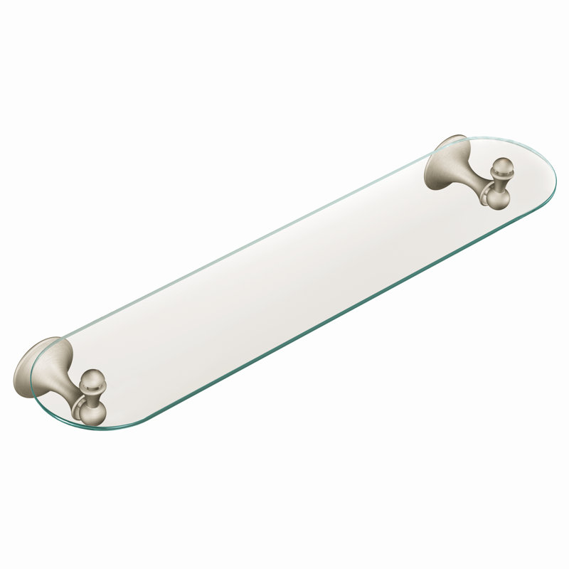 Lounge Wall Shelf, Brushed Nickel