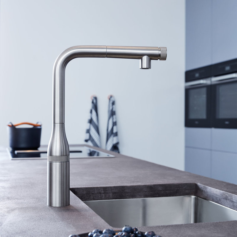 Robinet de bar tactile rétractable Essence New, Acier hyper durable