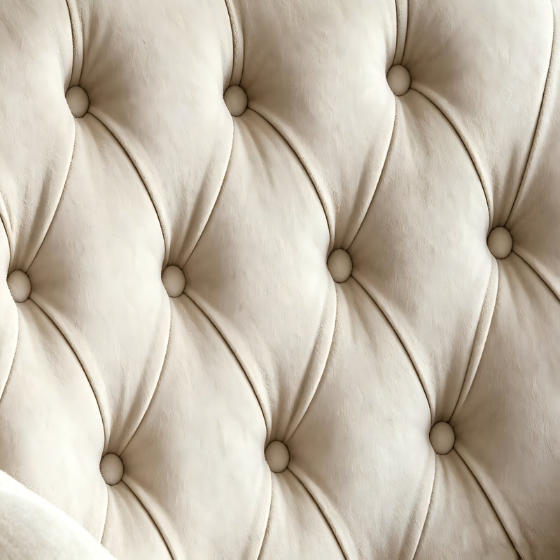 Fauteuil d'appoint blanc ivoire