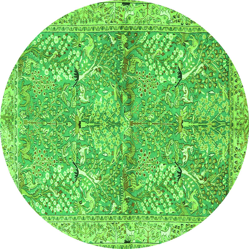 Washable Indoor Rug, Round 7'