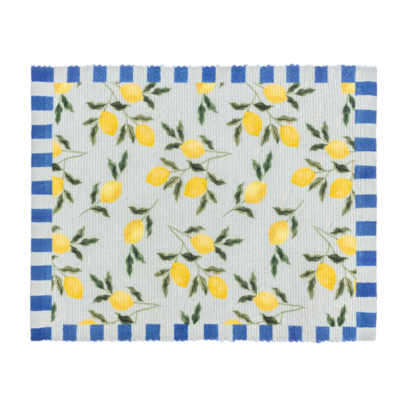 Polyester Blend Abstract Rectangle Placemat