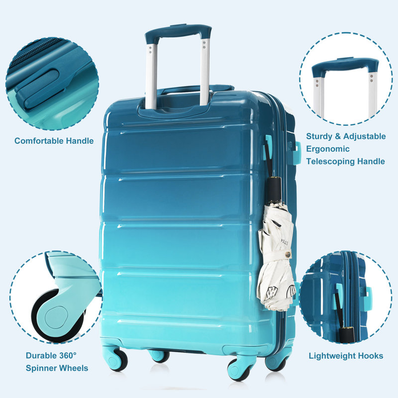 Luggage Sets 5 Piece, Blue