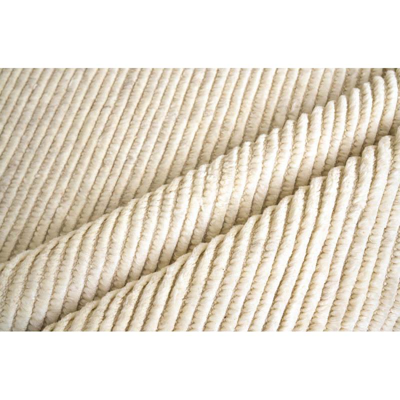 Kaza Wool Striped Area Rug, Rectangle 2' x 3'