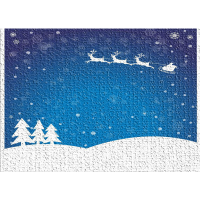 Tapis de noël blue area