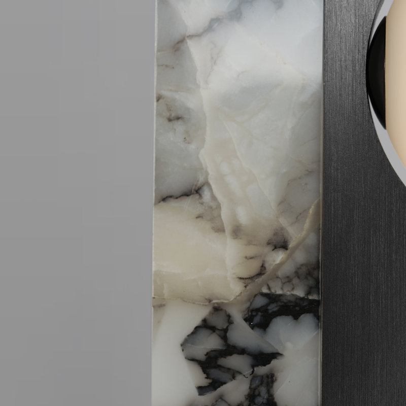 New Age Table Lamp, Brushed Gunmetal
