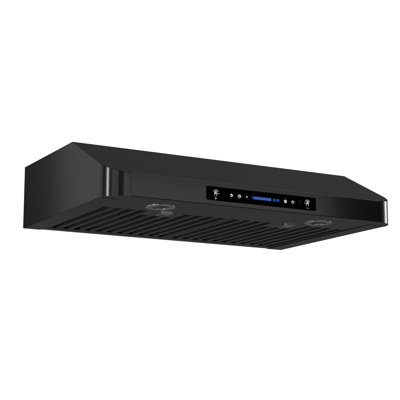30" 600 CFM Ducted Under Cabint Range Hood in Black Stainless Steel with 10-Year Warranty, 3-Way Venting and Gesture Control