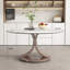 Table de salle à manger en pierre frittée durable, conception moderne pour la cuisine à domicile