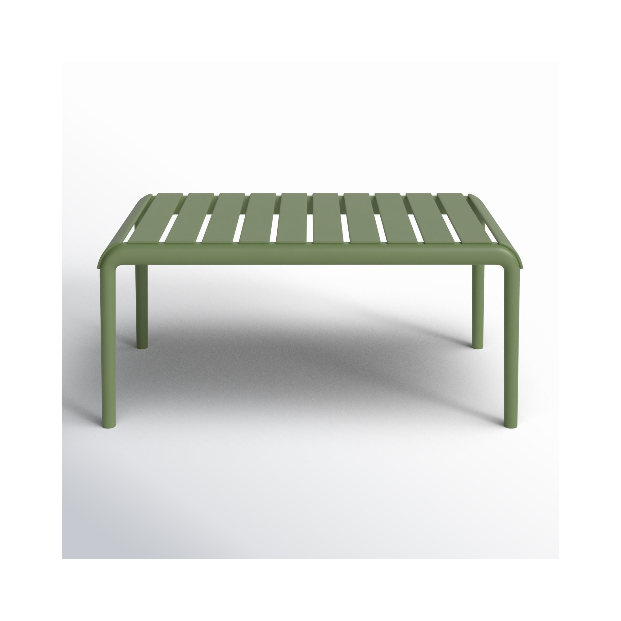 Paris 35'' Outdoor Coffee Table, Olive Green