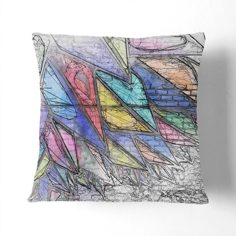 Square Cushion, 55cm H x 55cm W x 20cm D, White