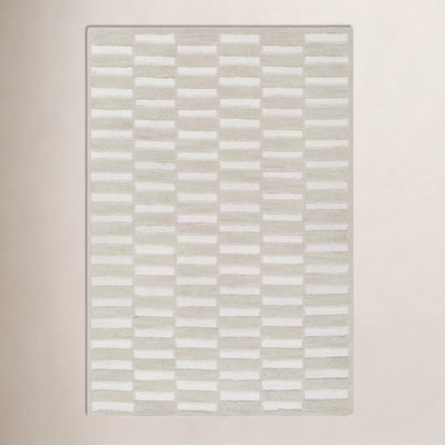 Wright Hand-Tufted Geometric Accent Rug