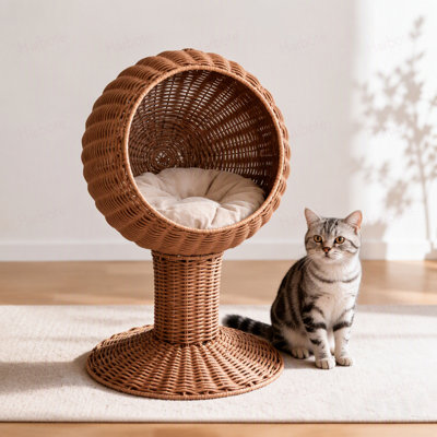 Cat Basket Bed,Elevated Cat Bed