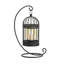 Lanterne de table en fer 11,42 po-165792129