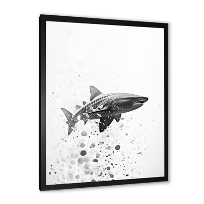 " Monochrome Gray Shark Dance "